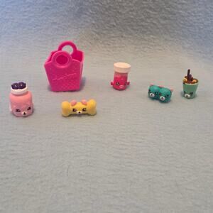 Shopkins Mini Lot w/ Happy Meal Bag Jilly Jam Brittney Brownie + 4 More